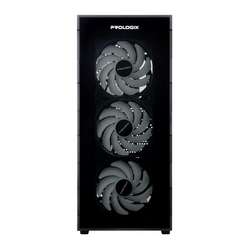 Купити корпус Prologix E114 Tempered Glass Black в Києві, Харкові ...