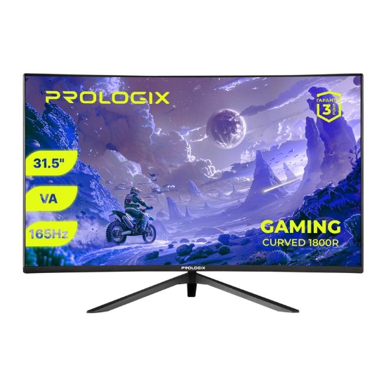  Зображення Монітор Prologix Gaming 31.5" GM3224CQ VA Black Curved 165Hz 