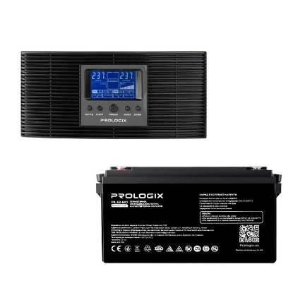  Зображення Комплект резервного живлення Prologix 600 (PLP600XL) + АКБ PL12-80, AGM 
