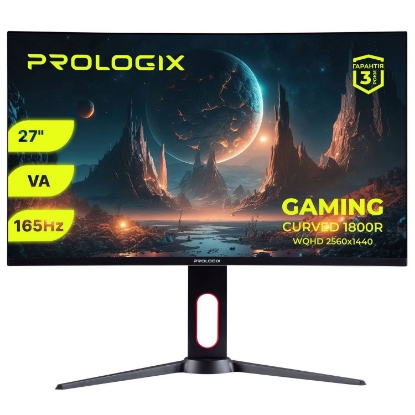  Зображення Монітор Prologix Gaming 27" GM2724CQP VA Black Curved 165Hz 
