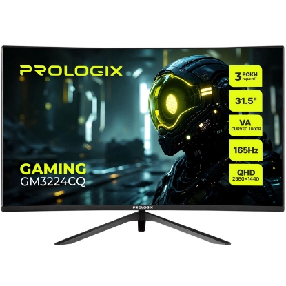  Зображення Монітор Prologix Gaming 31.5" GM3224CQ VA Black Curved 165Hz 