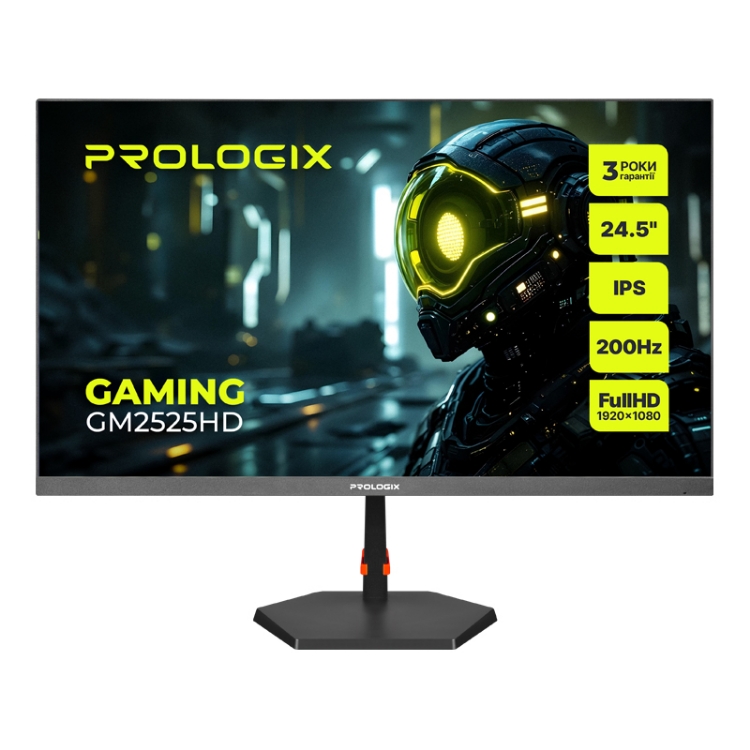  Зображення Монітор Prologix Gaming 24.5" GM2525HD IPS Black 200Hz 