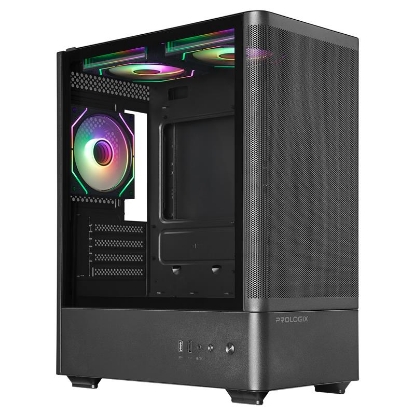  Зображення Корпус Prologix Lumi GM-01MAB Mesh Black 