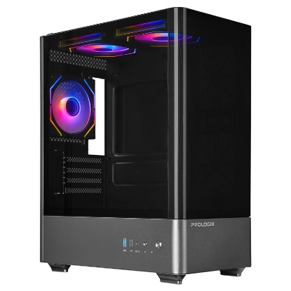  Зображення Корпус Prologix Lumi GM-01AB Glass Black 