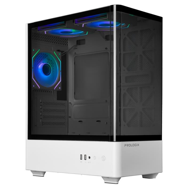  Зображення Корпус Prologix Lumi GM-01AW Glass White 