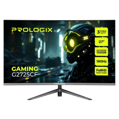  Зображення Монітор Prologix Gaming 27" G2725CF VA Black Curved 180Hz 