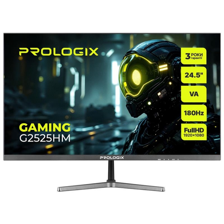  Зображення Монітор Prologix Gaming 24.5" G2525HM VA Black 180Hz 