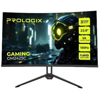  Зображення Монітор Prologix Gaming 23.6" GM2425C VA Black Curved 180Hz 
