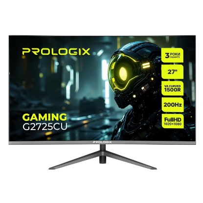  Зображення Монітор Prologix Gaming 27" G2725CU VA Black Curved 200Hz 