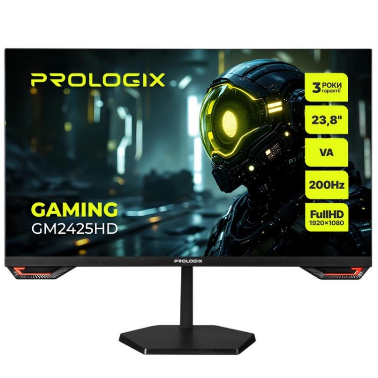  Зображення Монітор Prologix Gaming 23.8" GM2425HD VA Black 200Hz 