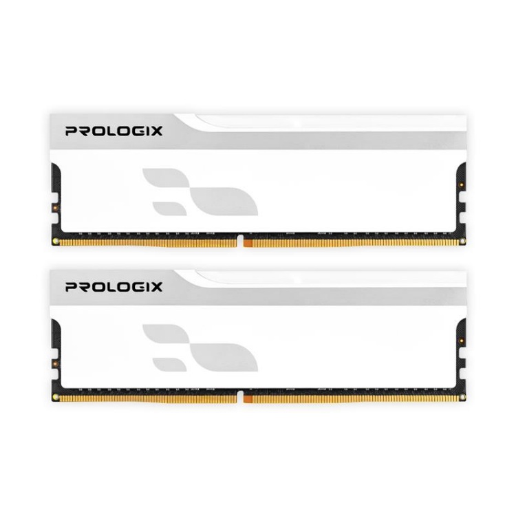  Зображення Модуль пам`ятi DDR4 2x8GB/3600 Prologix Onyx White (PRO16GB3600YW4K) 