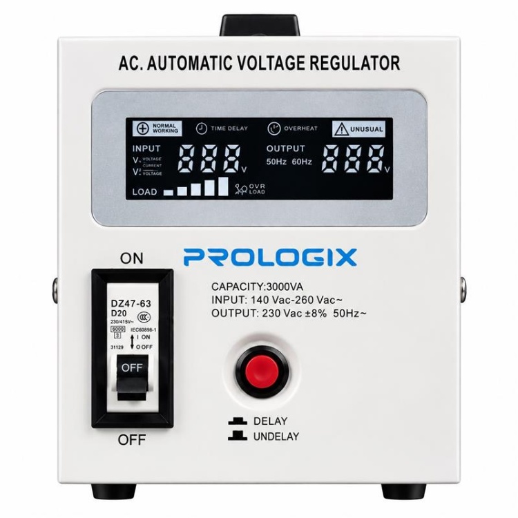  Зображення Стабілізатор Prologix 3000VA (PLSTAB-REL3000T) 